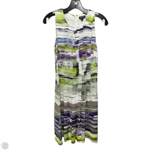 Pleated Tank Dress Casual Midi By Worth Ny In Multi-colored. Size: 4