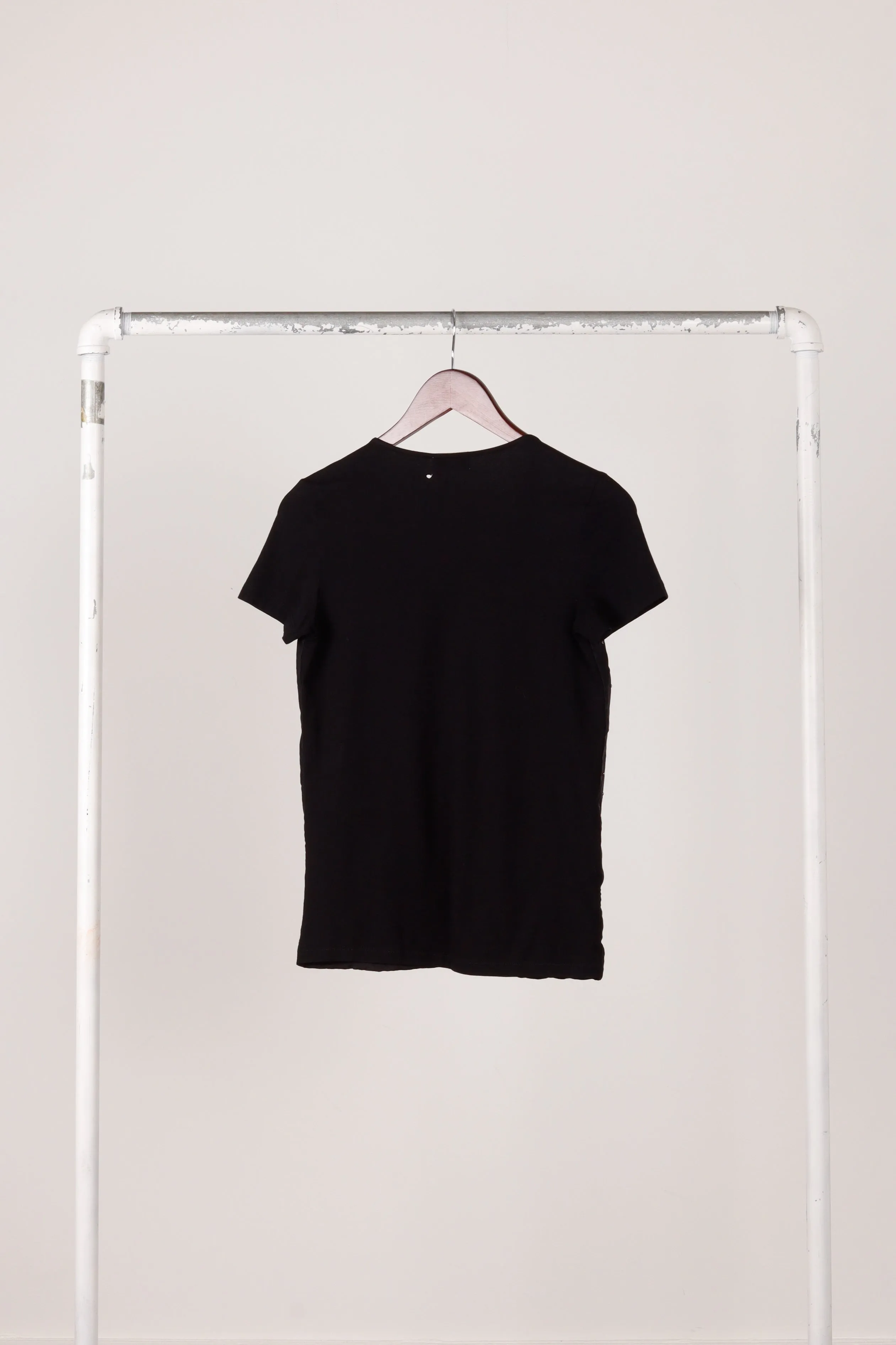 Prada SS12 'Studded V-Neck' Silk Shirt Black (2012)