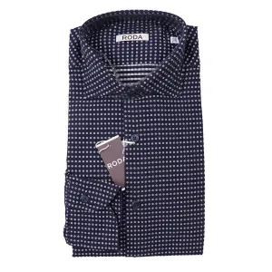 Roda Navy Dot Pattern Cotton Shirt