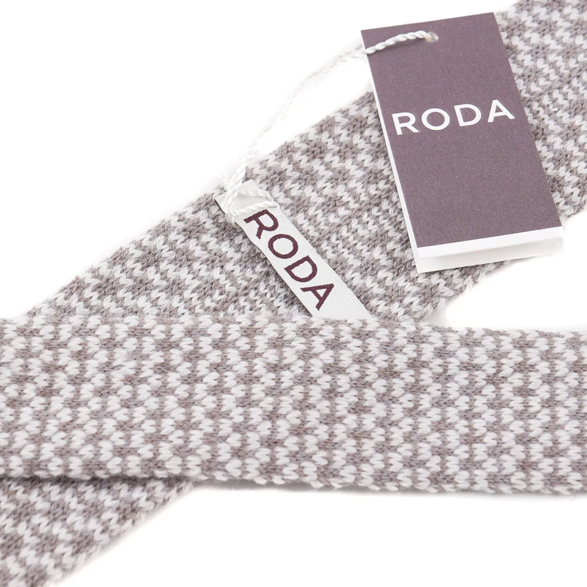 Roda Patterned Knit Cashmere Tie