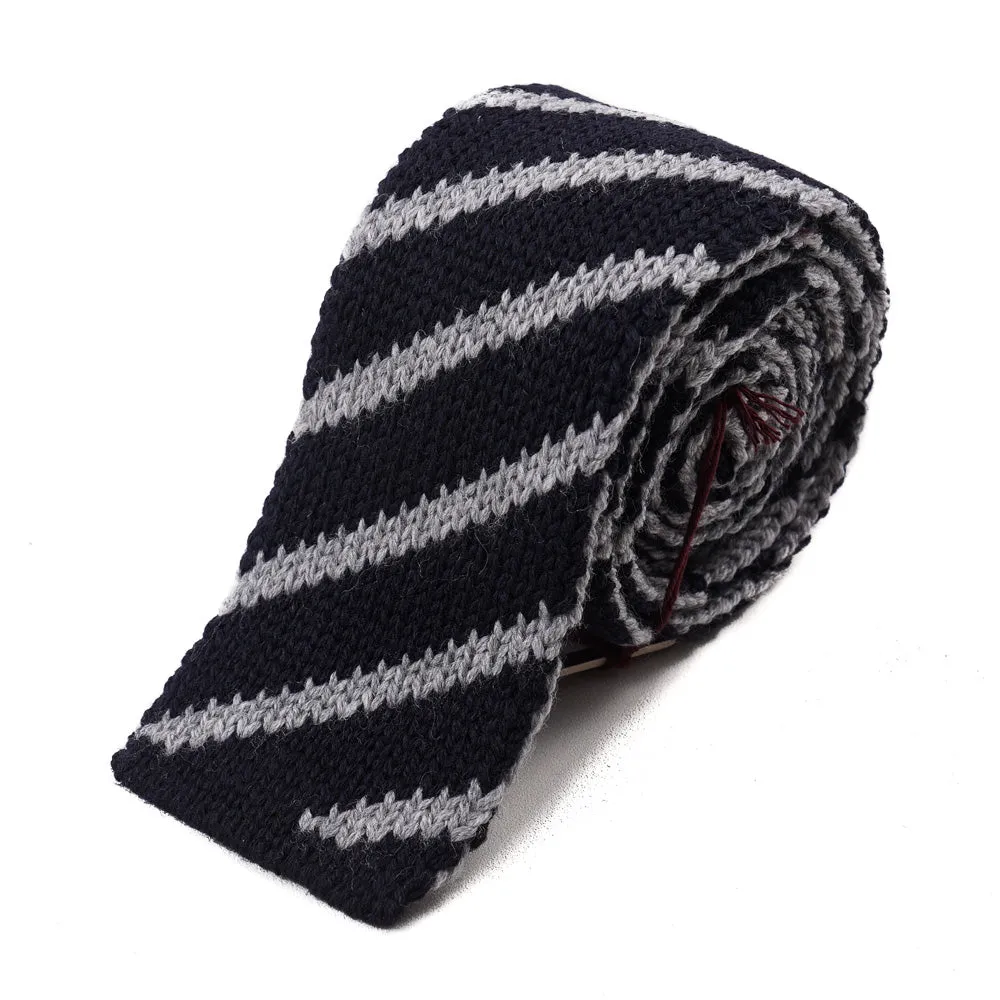 Roda Reversible Knit Wool Tie