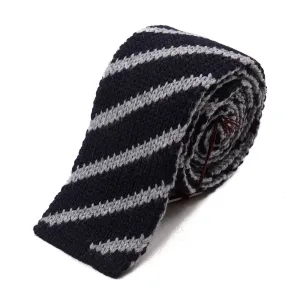 Roda Reversible Knit Wool Tie