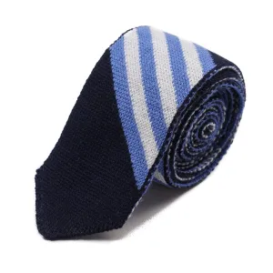 Roda Slim-Width Knit Wool Tie