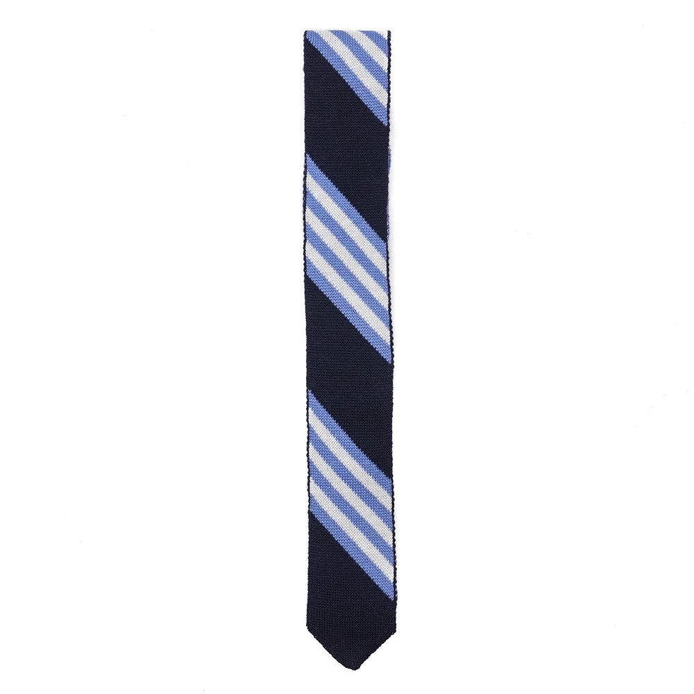 Roda Slim-Width Knit Wool Tie