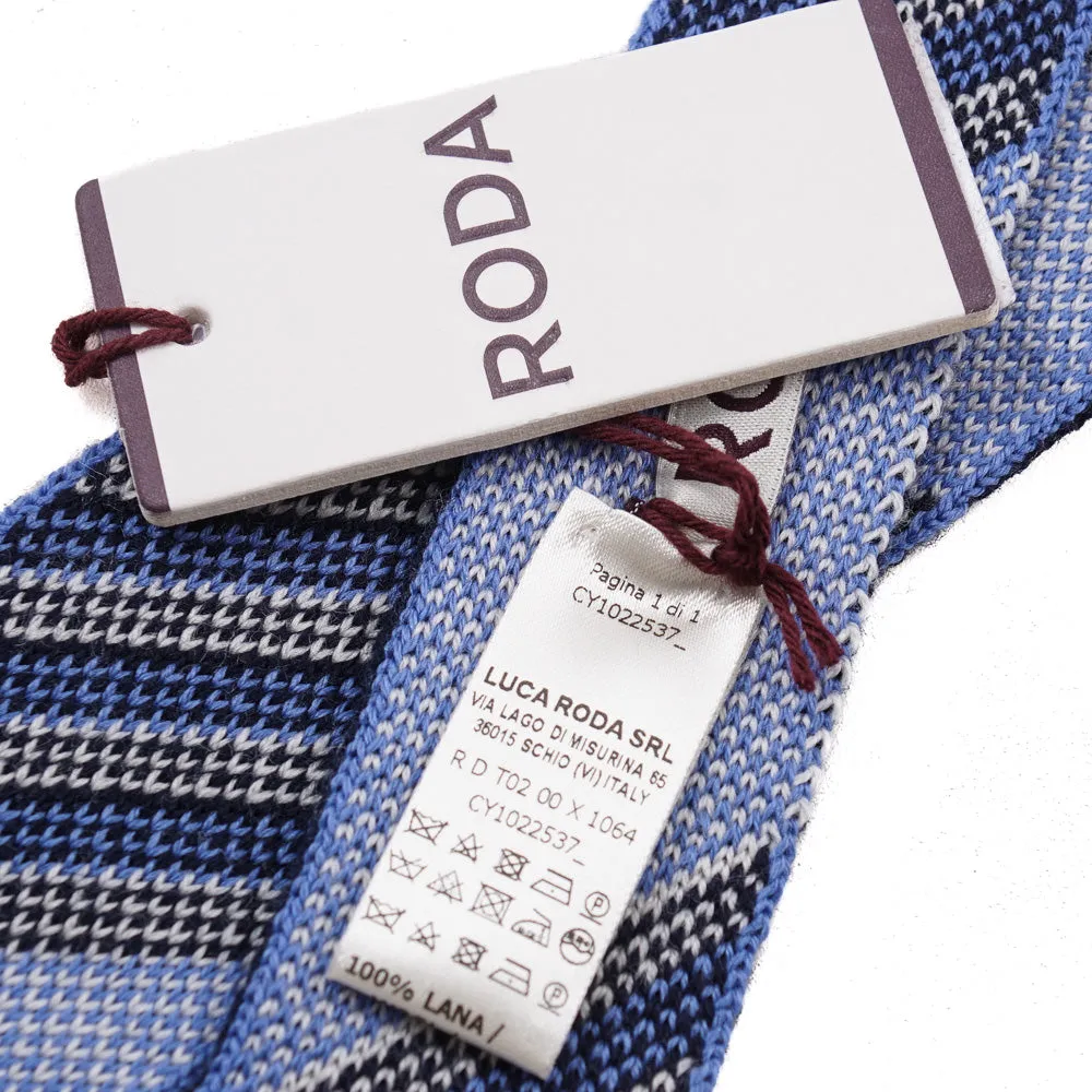 Roda Slim-Width Knit Wool Tie