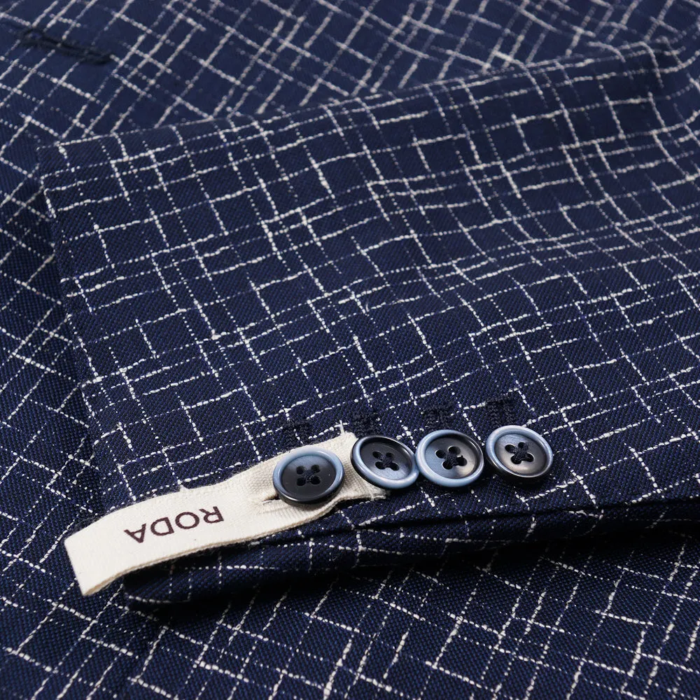 Roda Woven Check Wool and Silk Suit