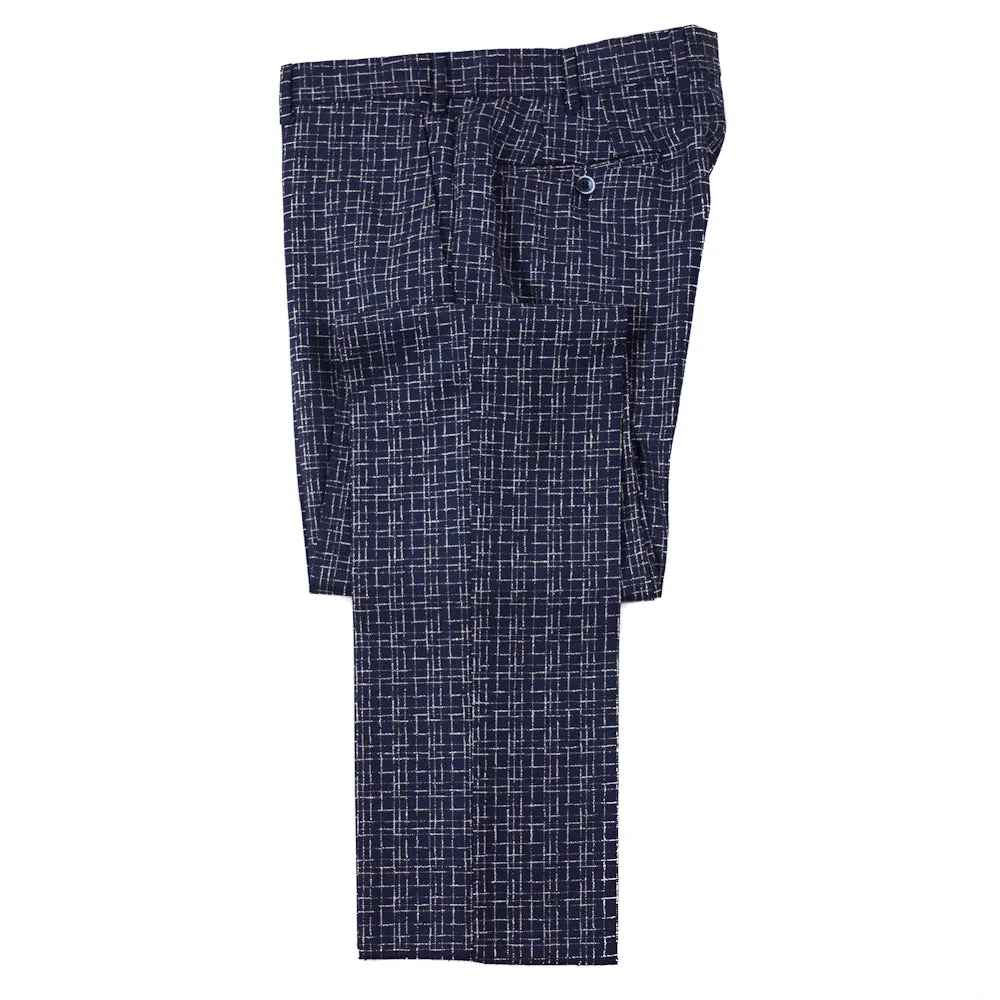 Roda Woven Check Wool and Silk Suit