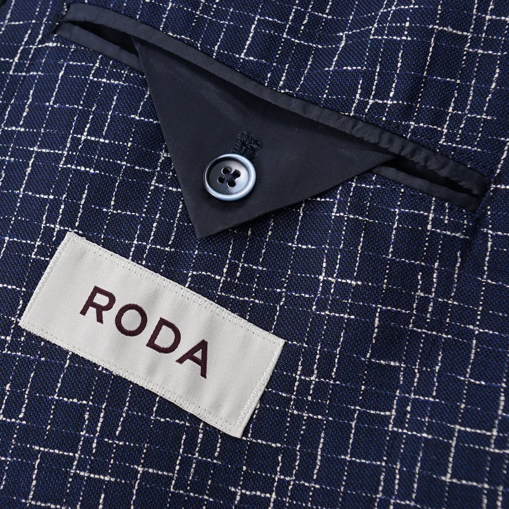 Roda Woven Check Wool and Silk Suit