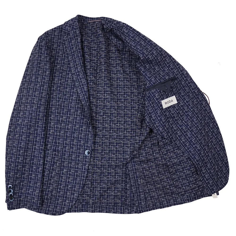 Roda Woven Check Wool and Silk Suit