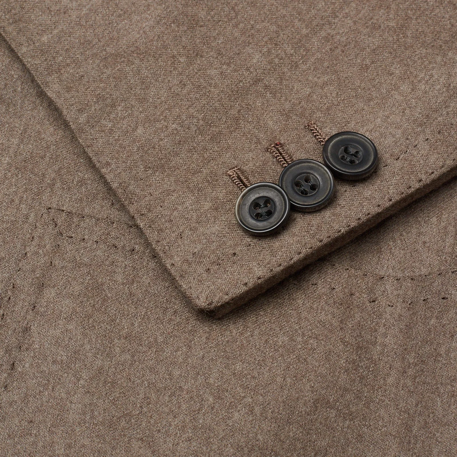 RUBINACCI LH Handmade Bespoke Taupe Gray Wool-Cashmere DB Jacket EU 50 NEW US 40