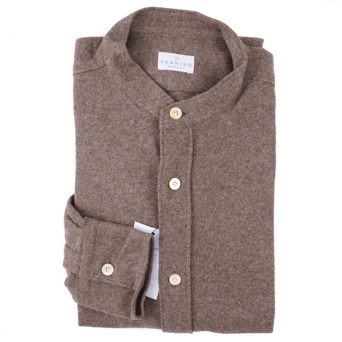Sannino Brushed Flannel Wool Shirt