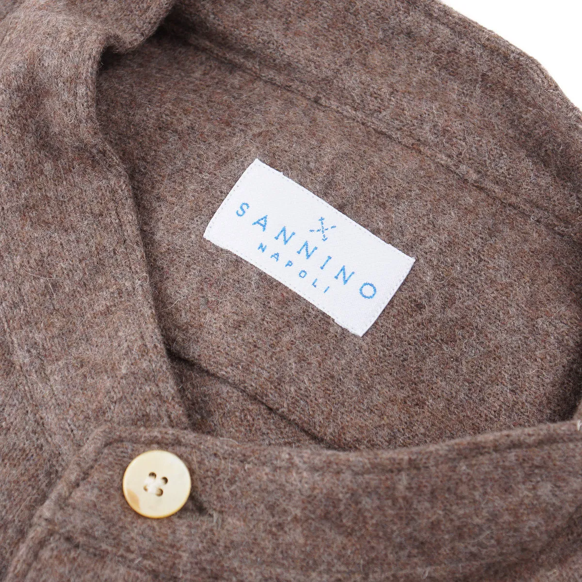 Sannino Brushed Flannel Wool Shirt