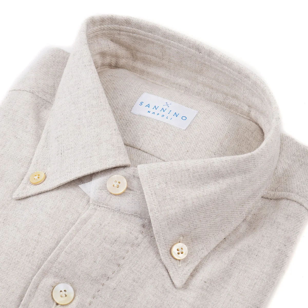 Sannino Cotton-Cashmere-Wool Shirt