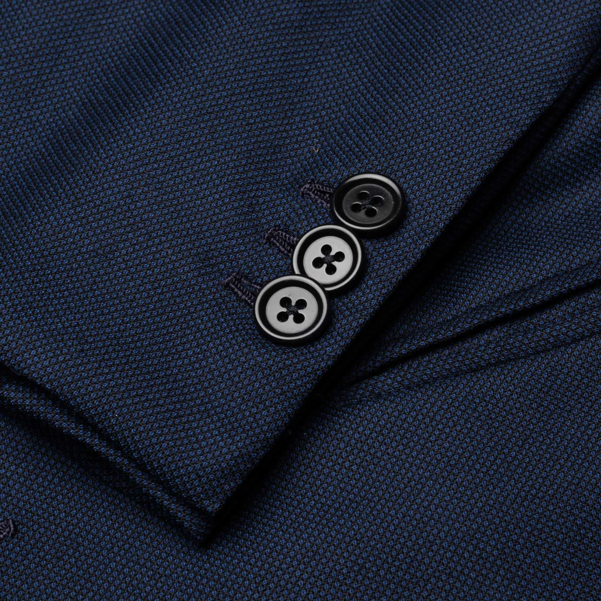 SARTORIA CHIAIA Bespoke Handmade Blue CERRUTI Wool Super 130's Jacket EU 46 US 36 Long