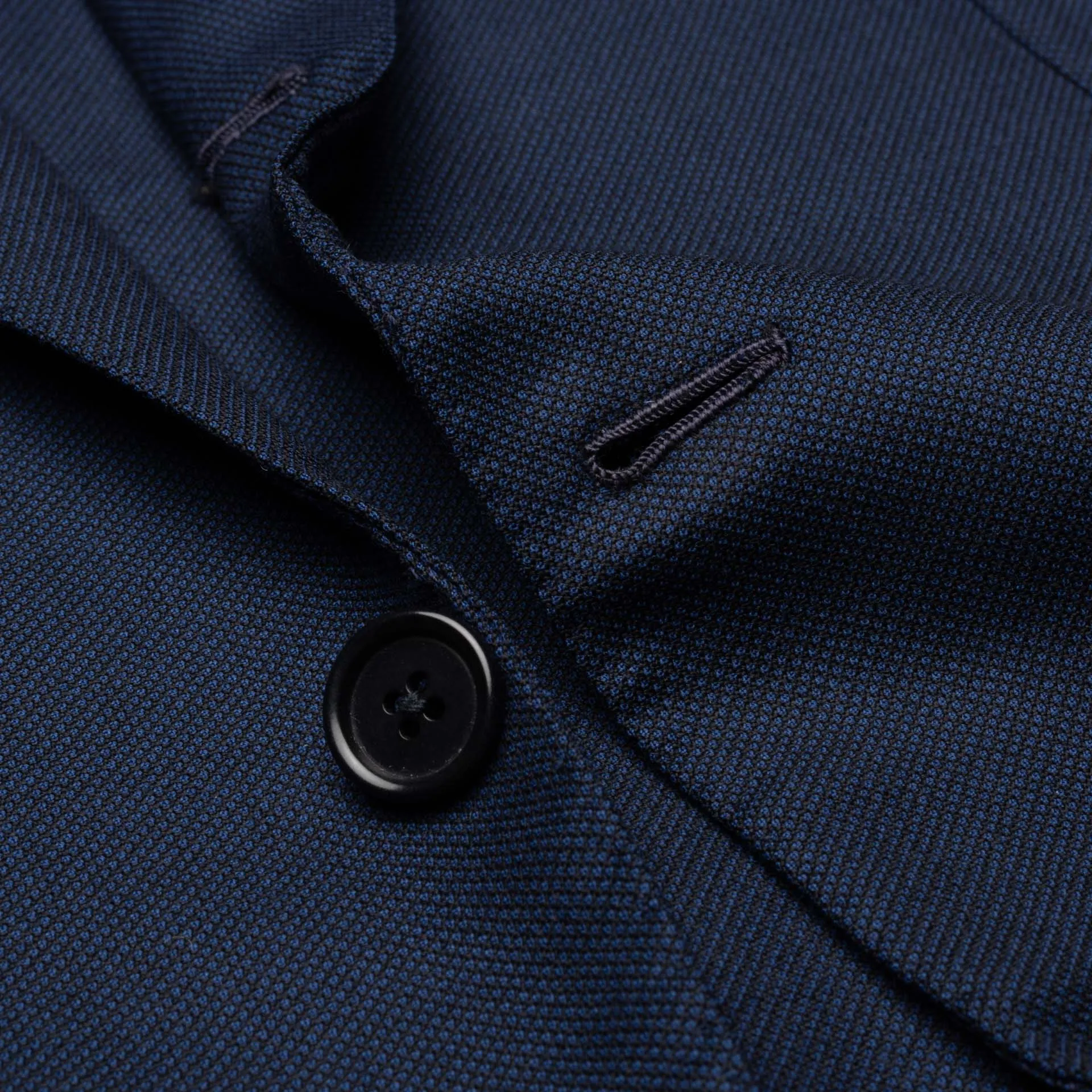 SARTORIA CHIAIA Bespoke Handmade Blue CERRUTI Wool Super 130's Jacket EU 46 US 36 Long