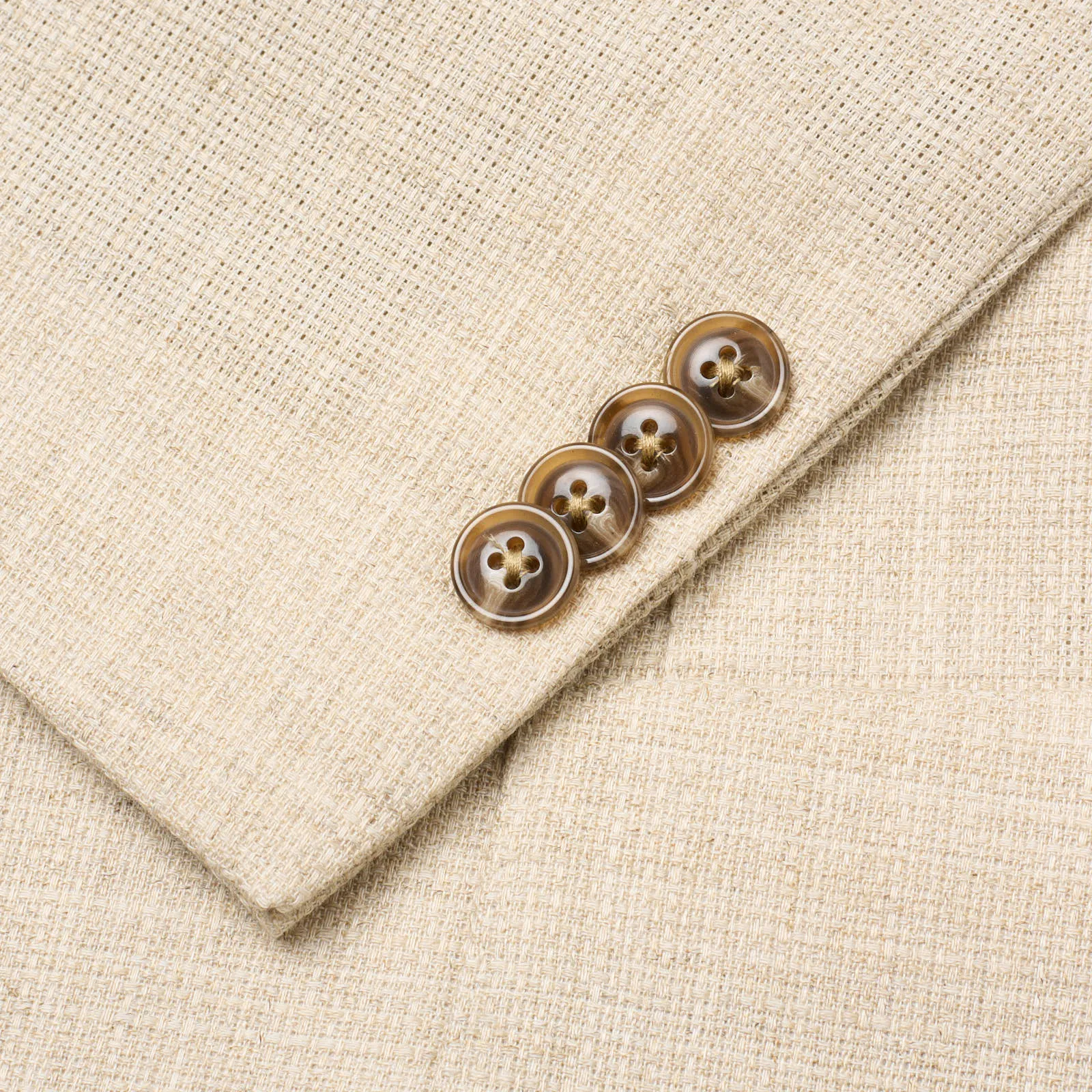 SARTORIA PARTENOPEA Beige Linen Hopsack Jacket NEW Current Model