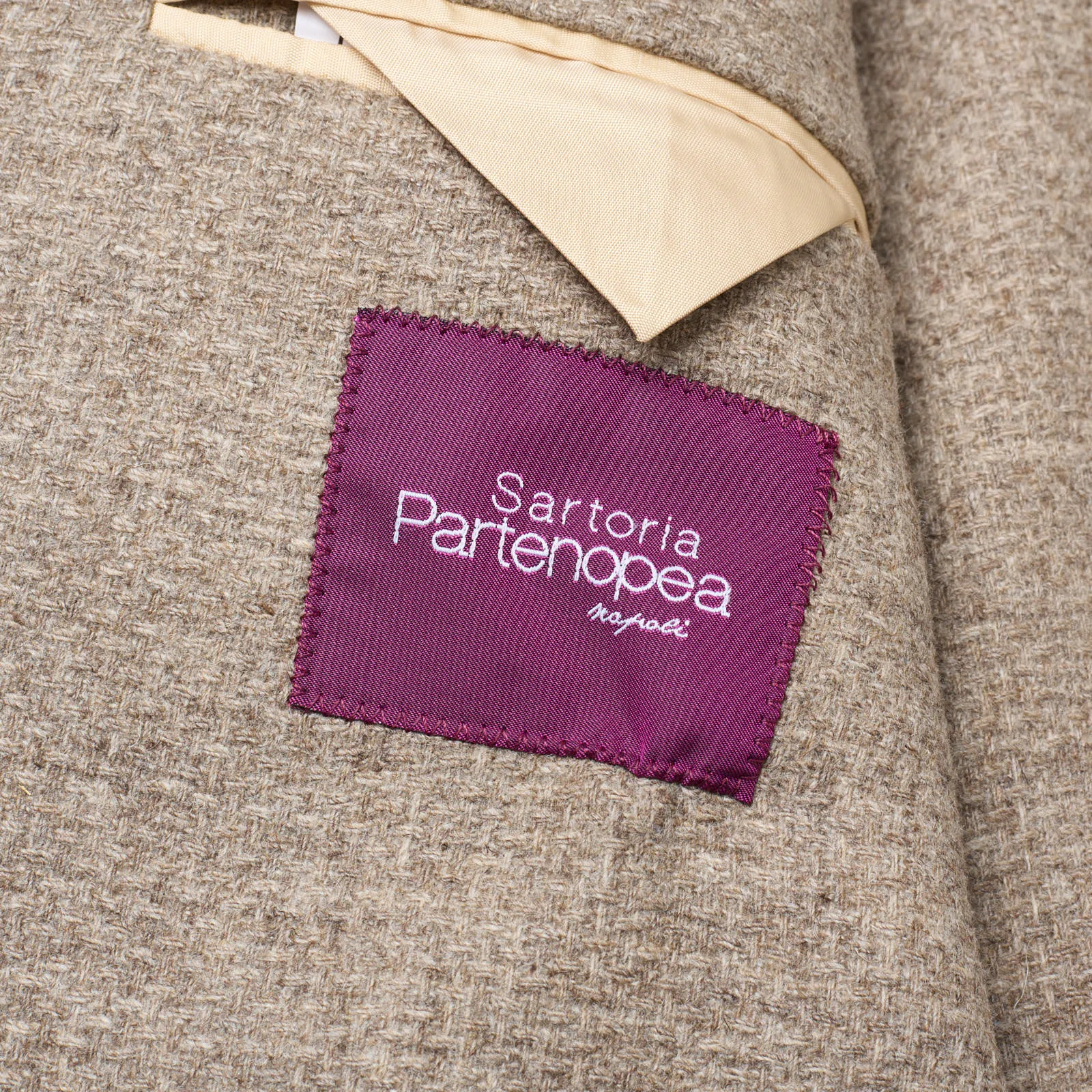SARTORIA PARTENOPEA Beige Wool-Cashmere Jacket EU 50 NEW US 40 Current Model