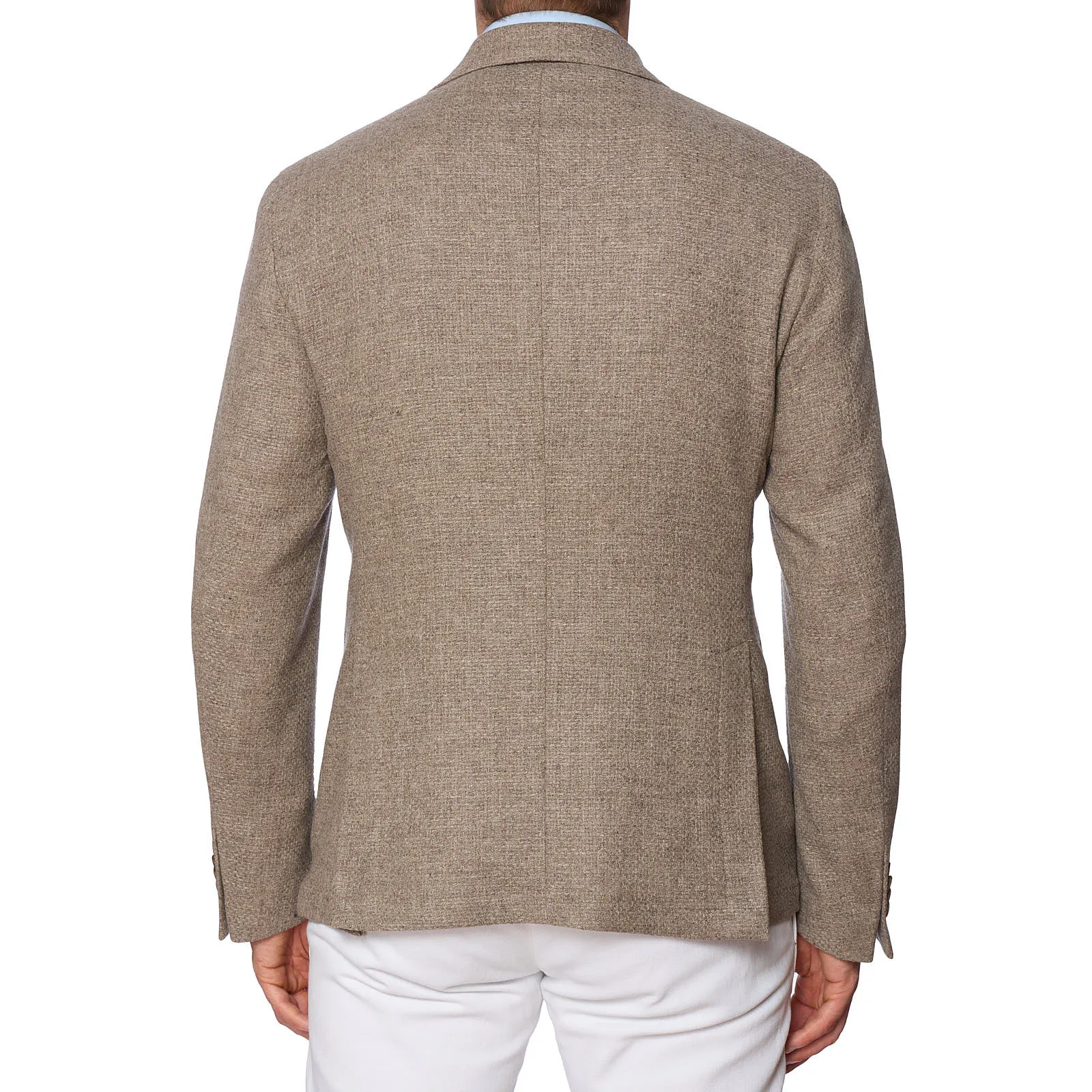 SARTORIA PARTENOPEA Beige Wool-Cashmere Jacket EU 50 NEW US 40 Current Model