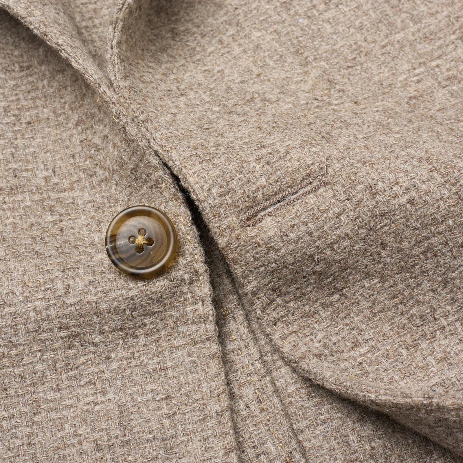 SARTORIA PARTENOPEA Beige Wool-Cashmere Jacket EU 50 NEW US 40 Current Model