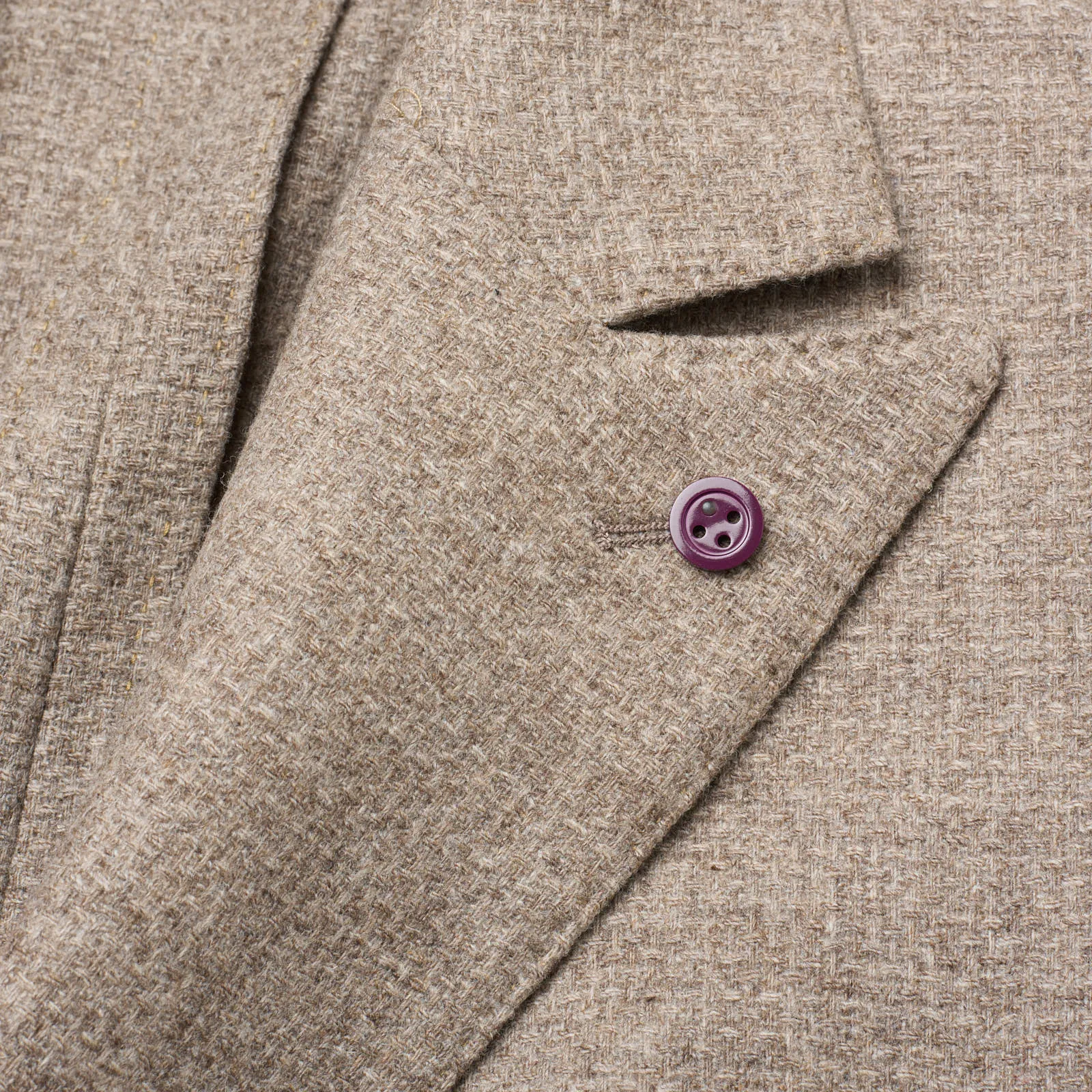 SARTORIA PARTENOPEA Beige Wool-Cashmere Jacket EU 50 NEW US 40 Current Model