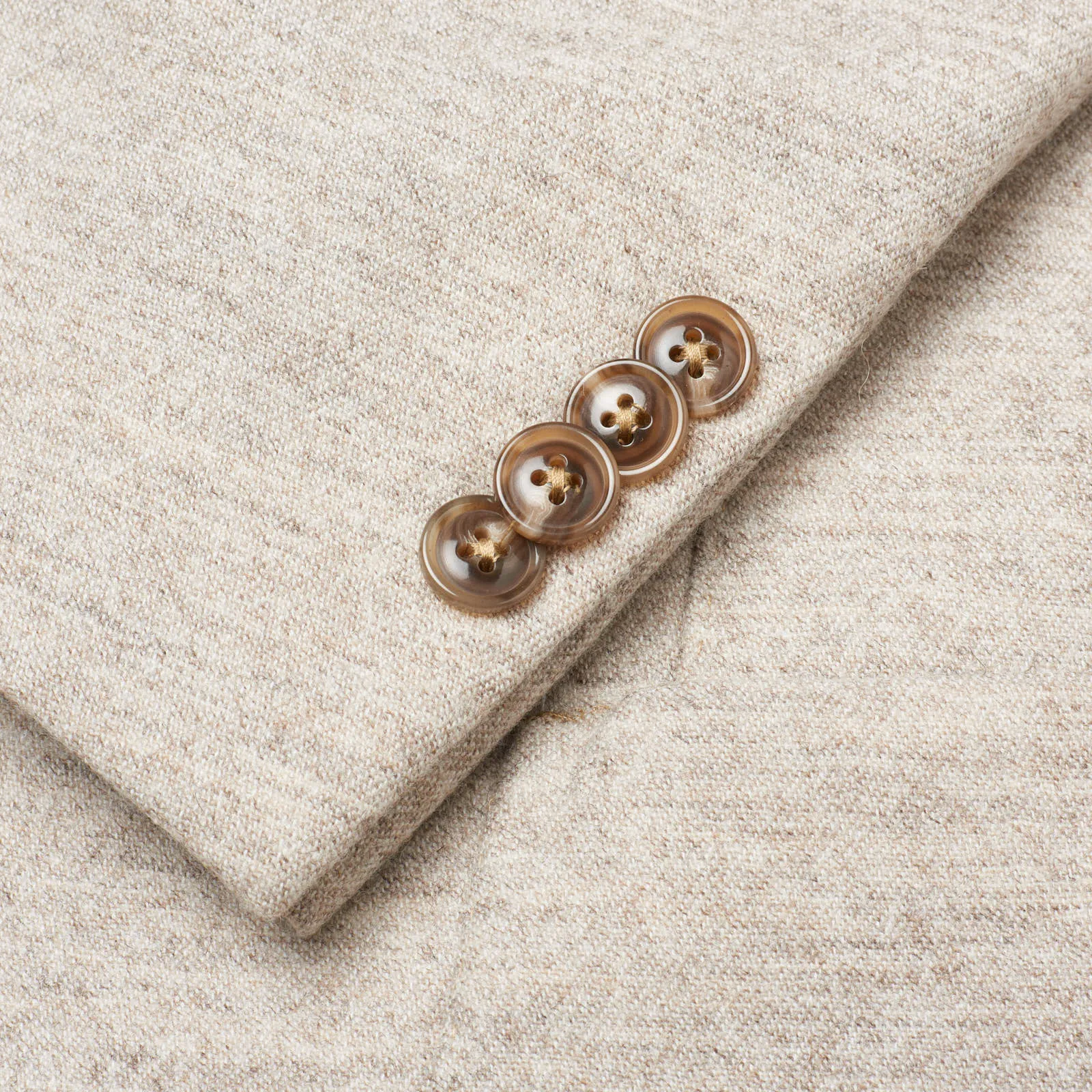 SARTORIA PARTENOPEA Beige Wool-Cashmere Unlined Jacket NEW Current Model