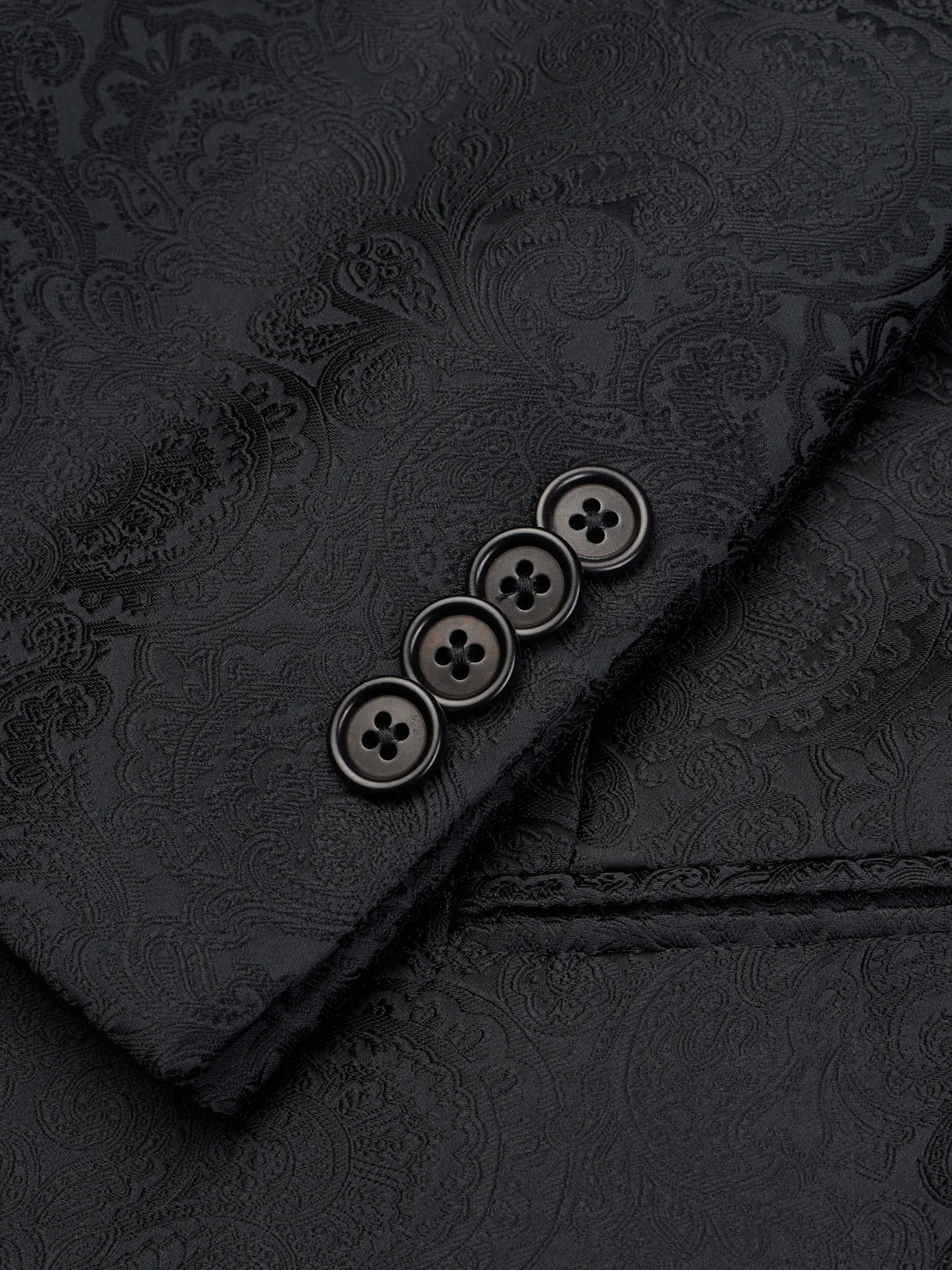 SARTORIA PARTENOPEA Black Floral Dinner Jacket Tux EU 52 NEW US 42 Current Model