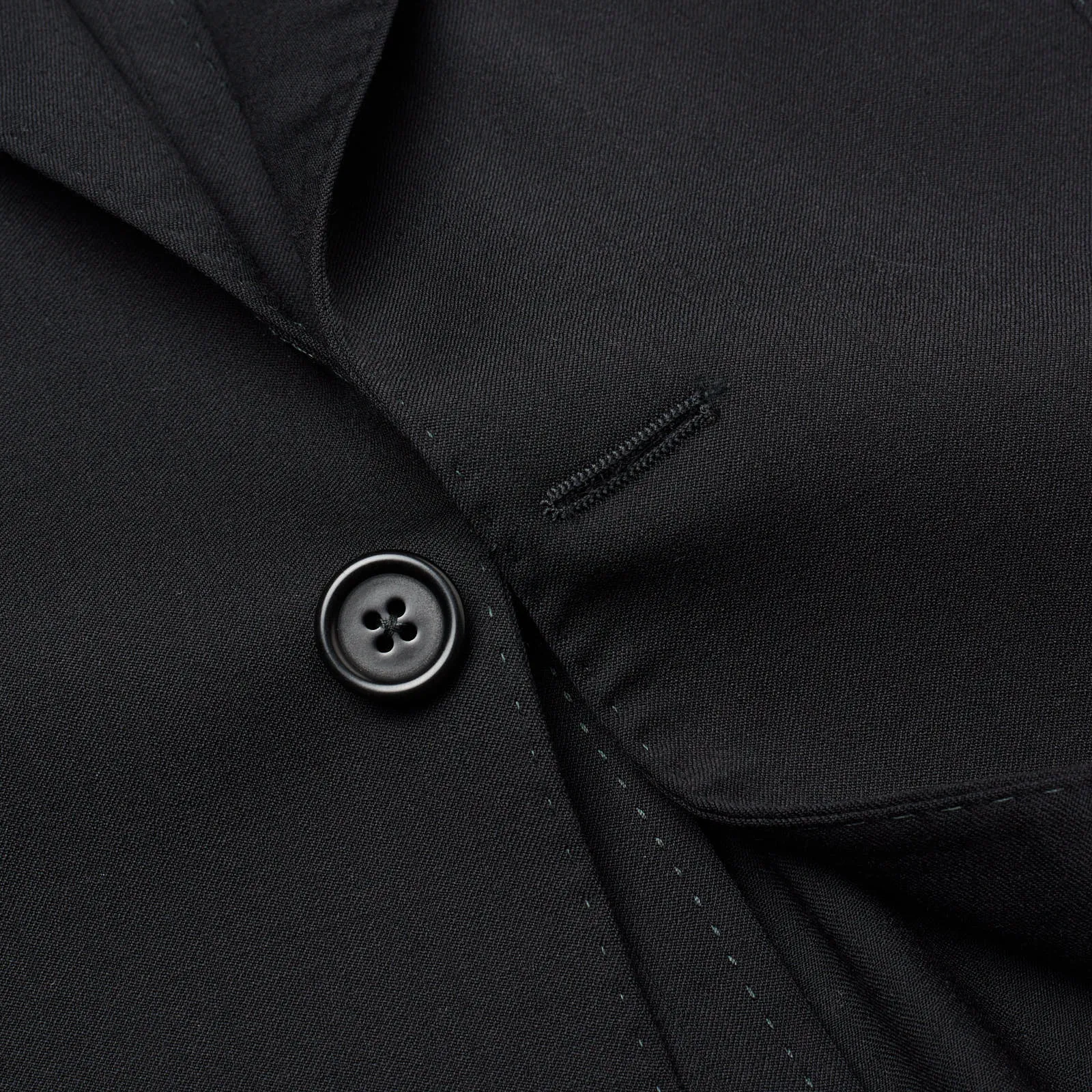 SARTORIA PARTENOPEA Black Super 130's Wool Unlined Suit NEW Current Model