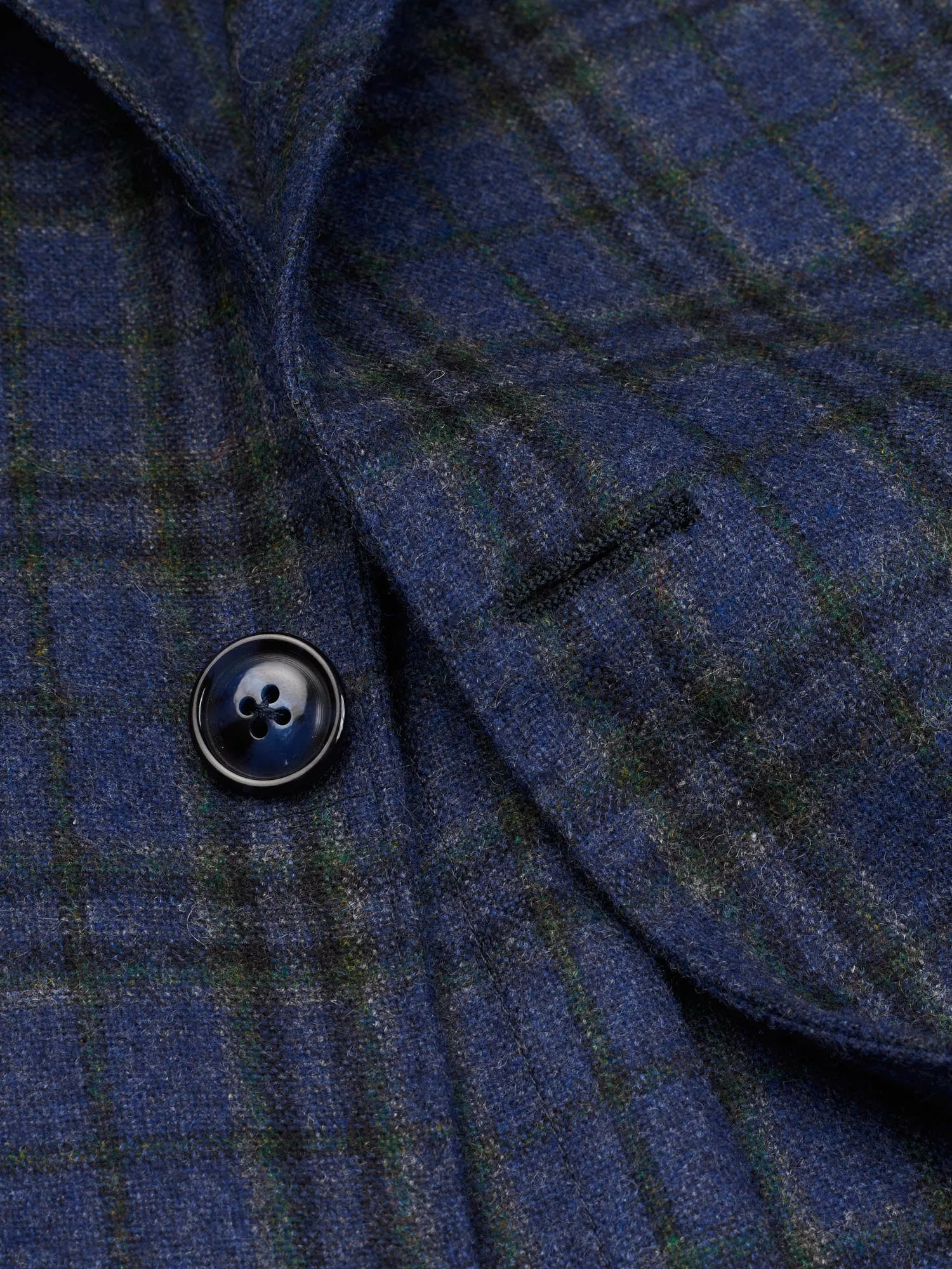 SARTORIA PARTENOPEA Blue Flannel Wool-Cashmere Jacket EU 52 NEW US 42 Current Model
