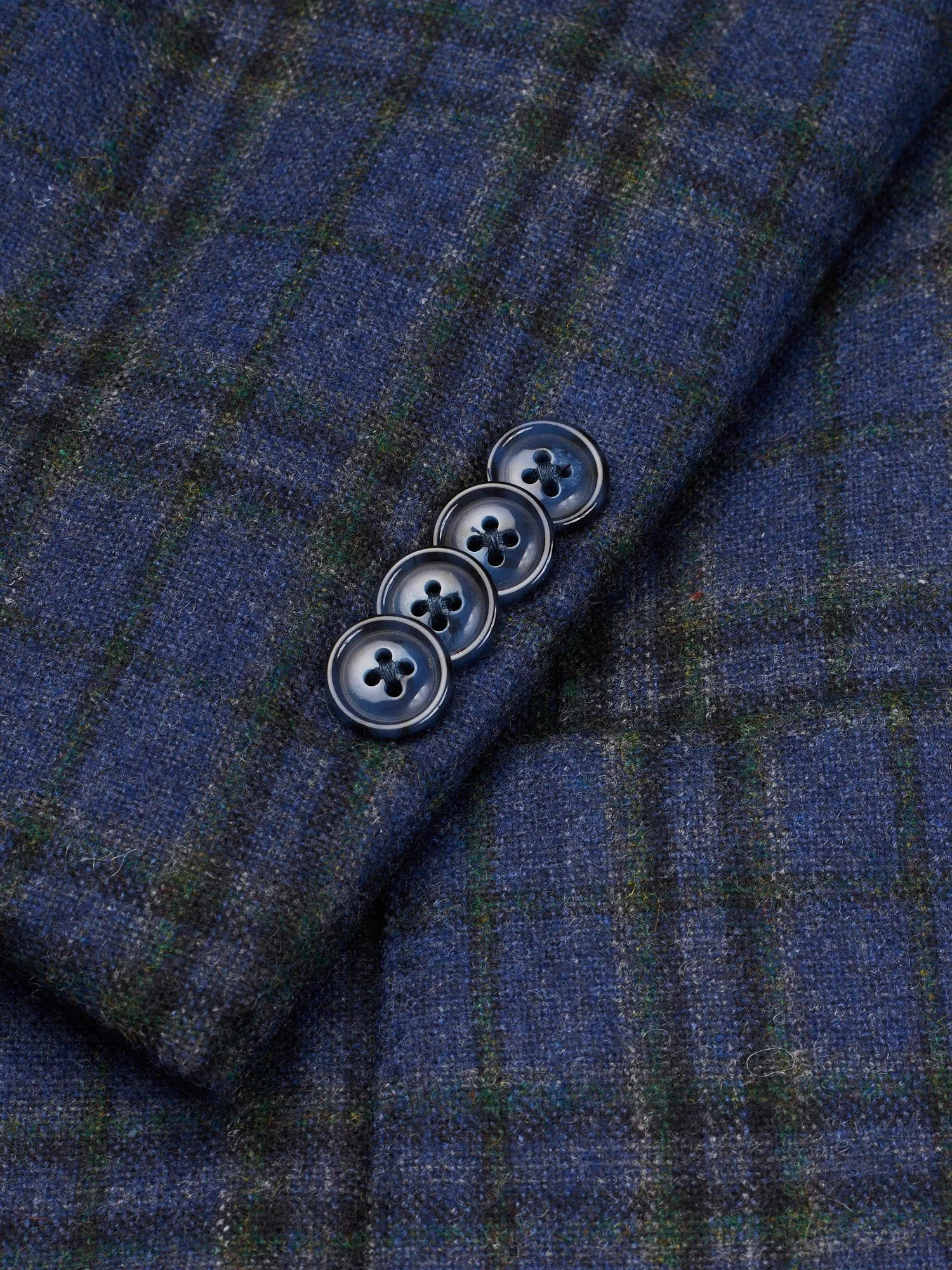 SARTORIA PARTENOPEA Blue Flannel Wool-Cashmere Jacket EU 52 NEW US 42 Current Model