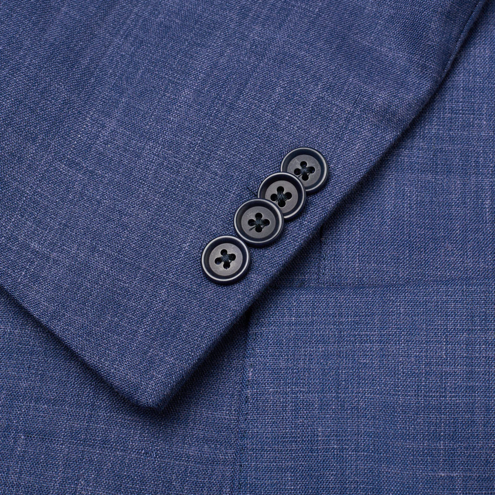 SARTORIA PARTENOPEA Blue Linen-Polyester Jacket NEW Current Model