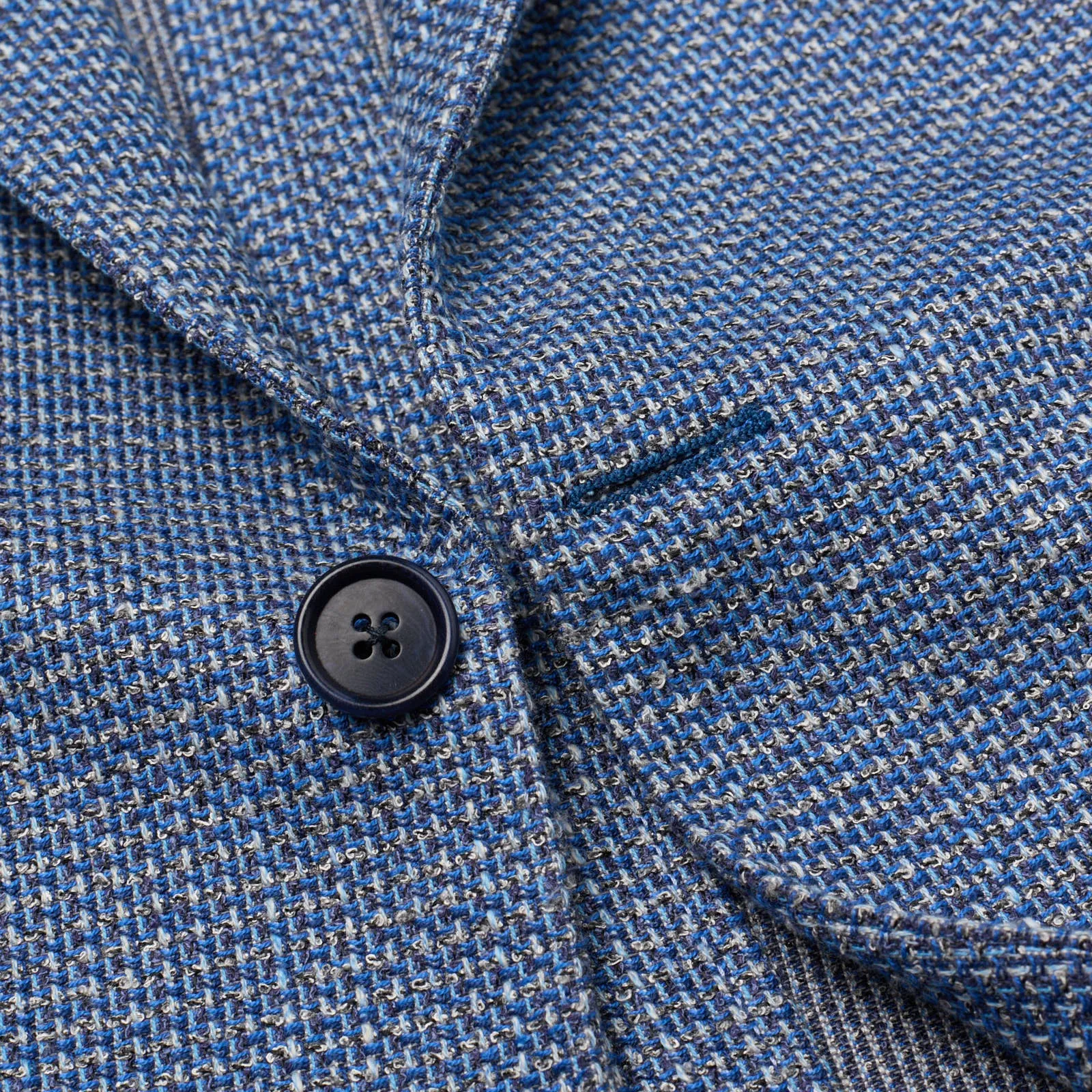 SARTORIA PARTENOPEA Blue Micro Cotton Jacket EU 52 NEW US 42 Current Model