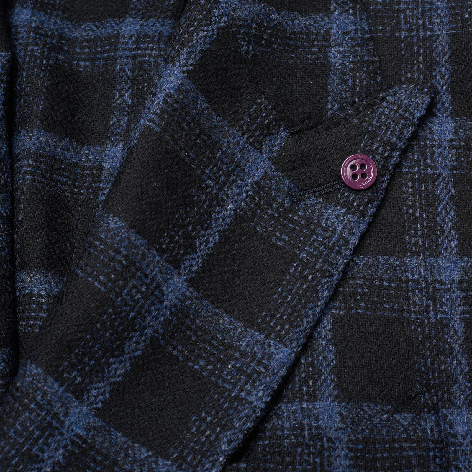 SARTORIA PARTENOPEA Blue Plaid Wool DB Jacket EU 50 NEW US 40 Current Model