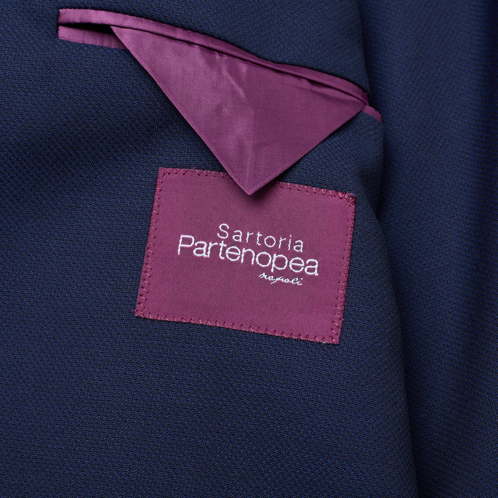 SARTORIA PARTENOPEA Blue Wool Super 120's Jacket US 46 NEW EU 56 Current