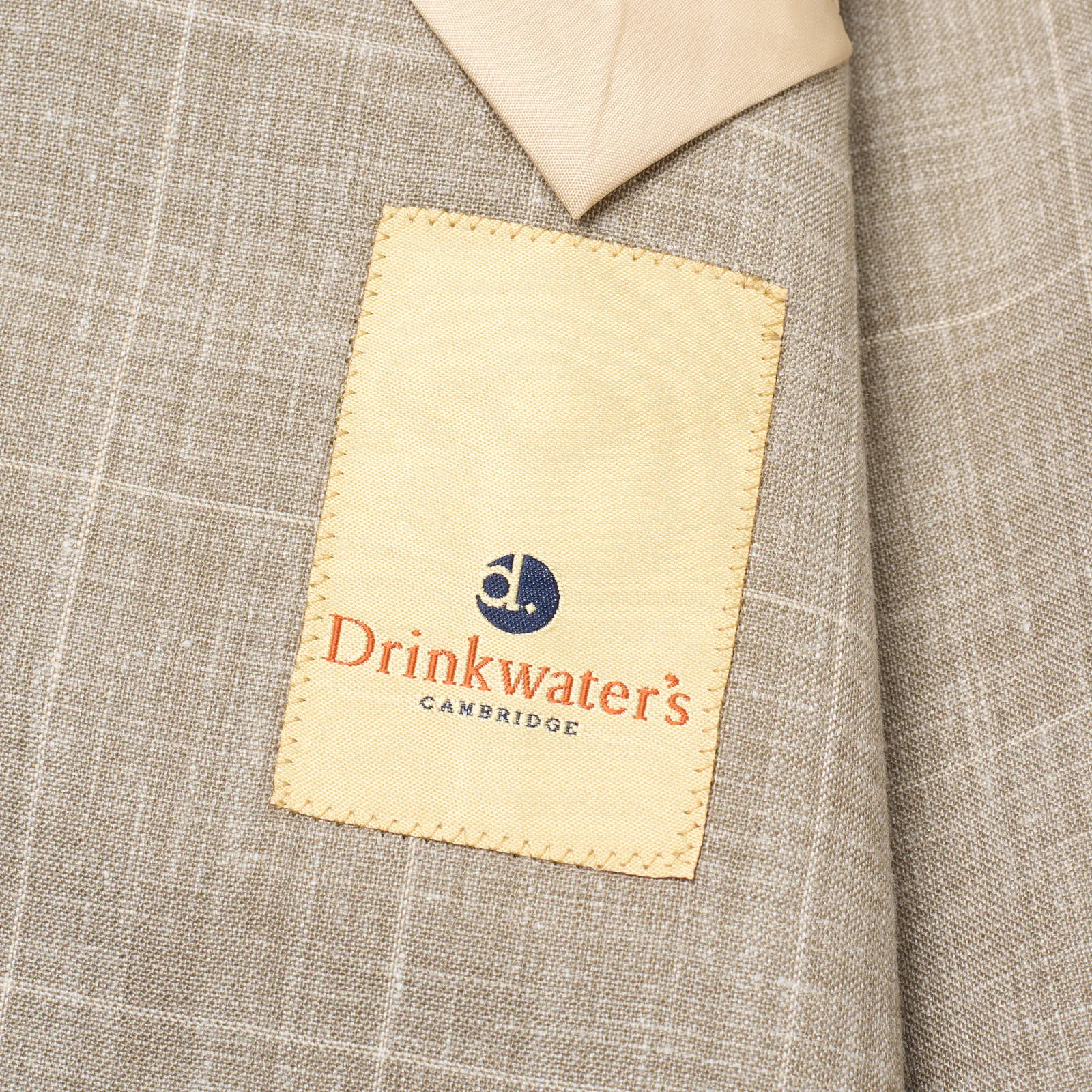 SARTORIA PARTENOPEA for DRINKWATER'S Gray Windowpane Linen Jacket NEW Current Model