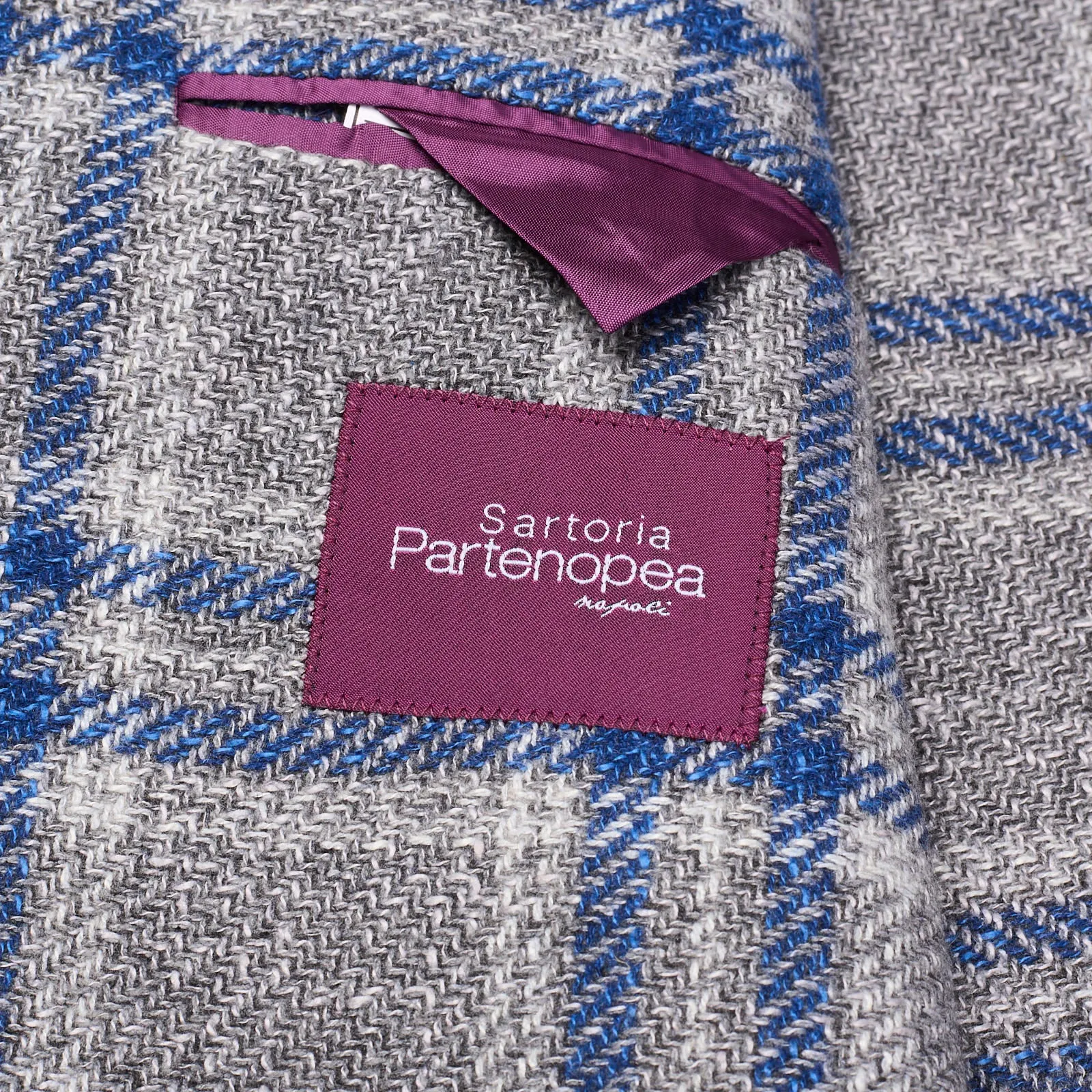 SARTORIA PARTENOPEA Gray Carlo Barbera Wool-Silk Jacket EU 50 NEW US 40 Current Model