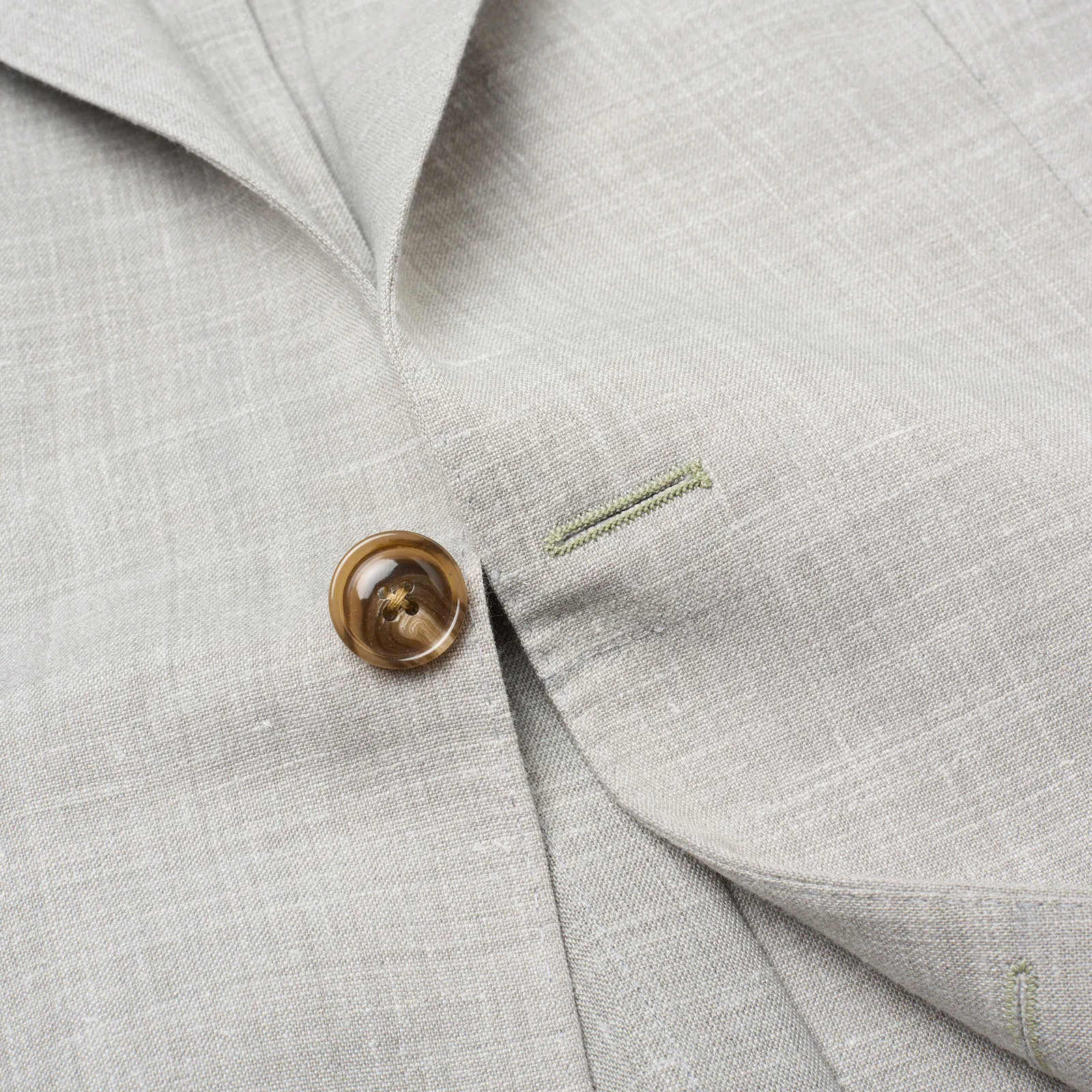 SARTORIA PARTENOPEA Gray Linen-Polyester Unlined Jacket NEW Current Model