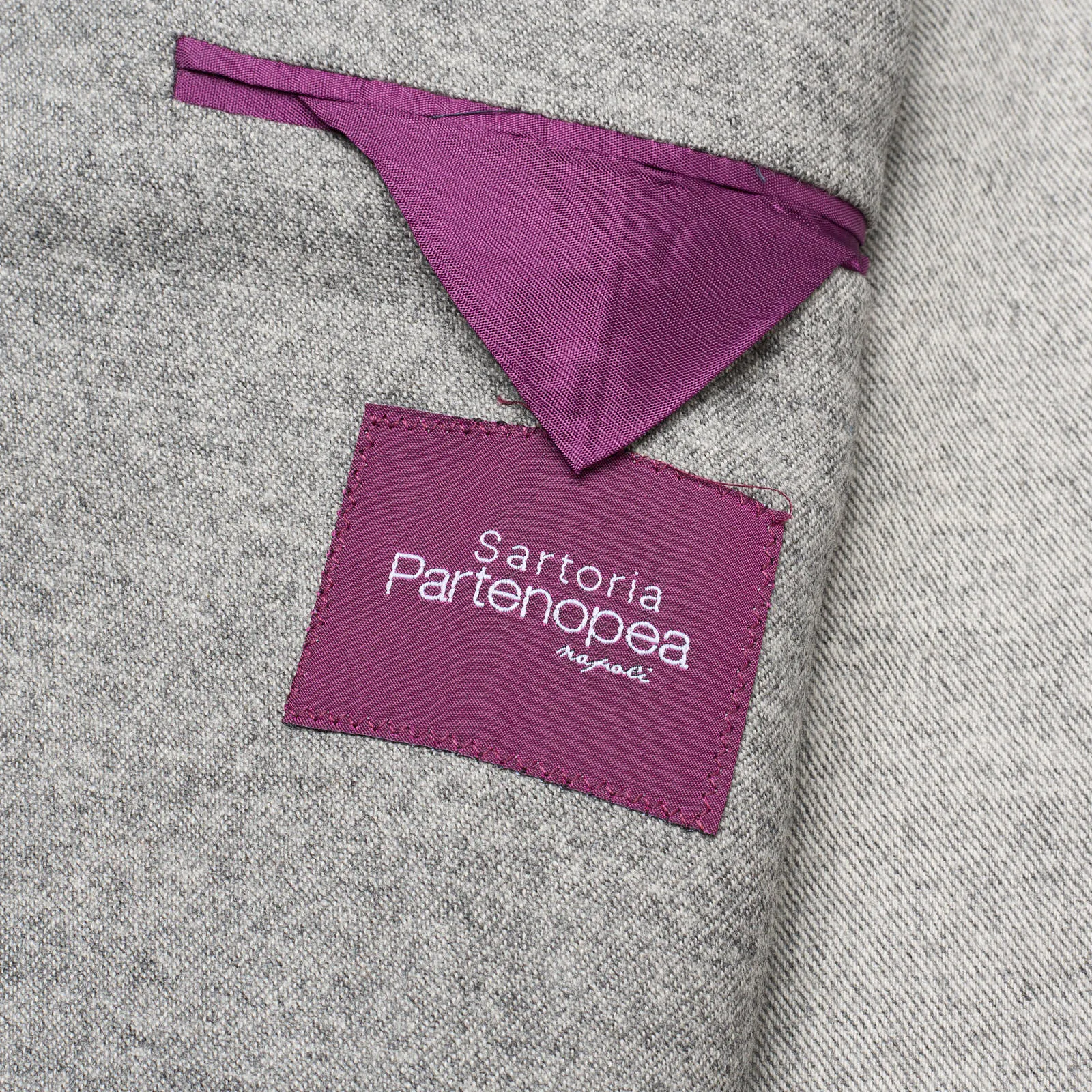 SARTORIA PARTENOPEA Gray Wool-Cashmere Unlined Jacket NEW Current Model