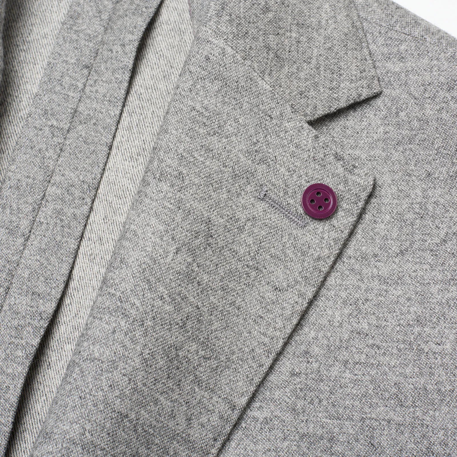 SARTORIA PARTENOPEA Gray Wool-Cashmere Unlined Jacket NEW Current Model