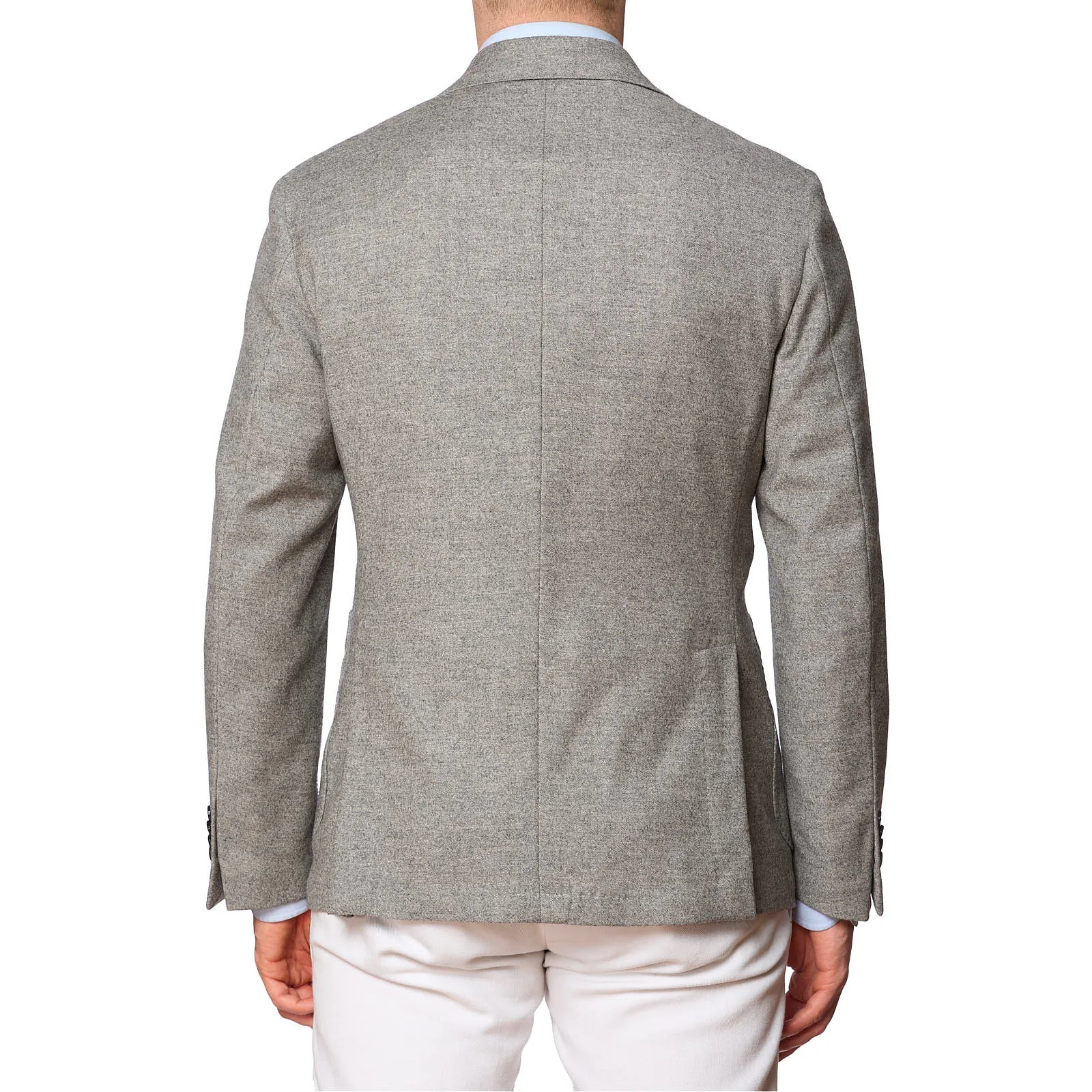 SARTORIA PARTENOPEA Gray Wool-Cashmere Unlined Jacket NEW Current Model