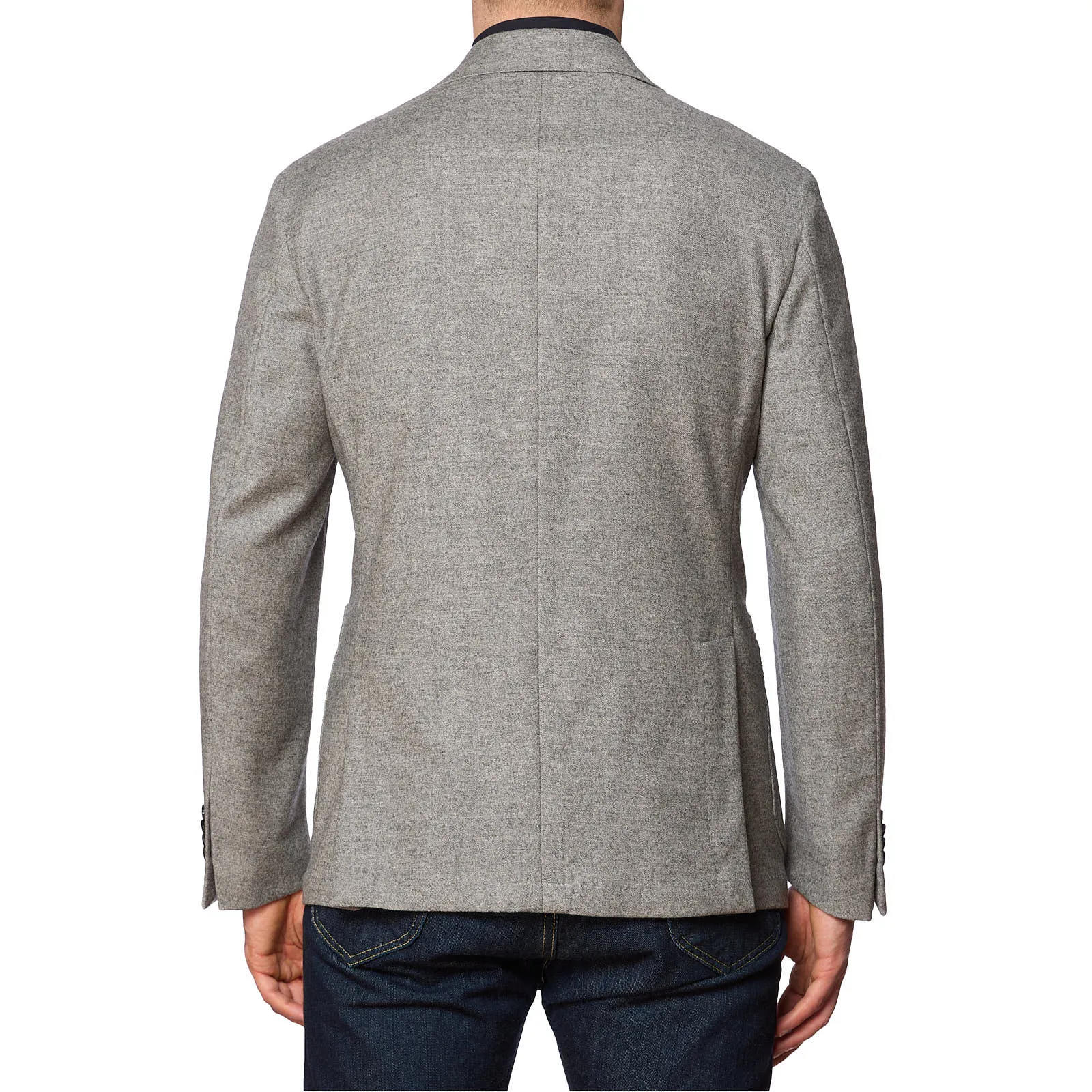 SARTORIA PARTENOPEA Gray Wool-Cashmere Unlined Jacket NEW Current Model