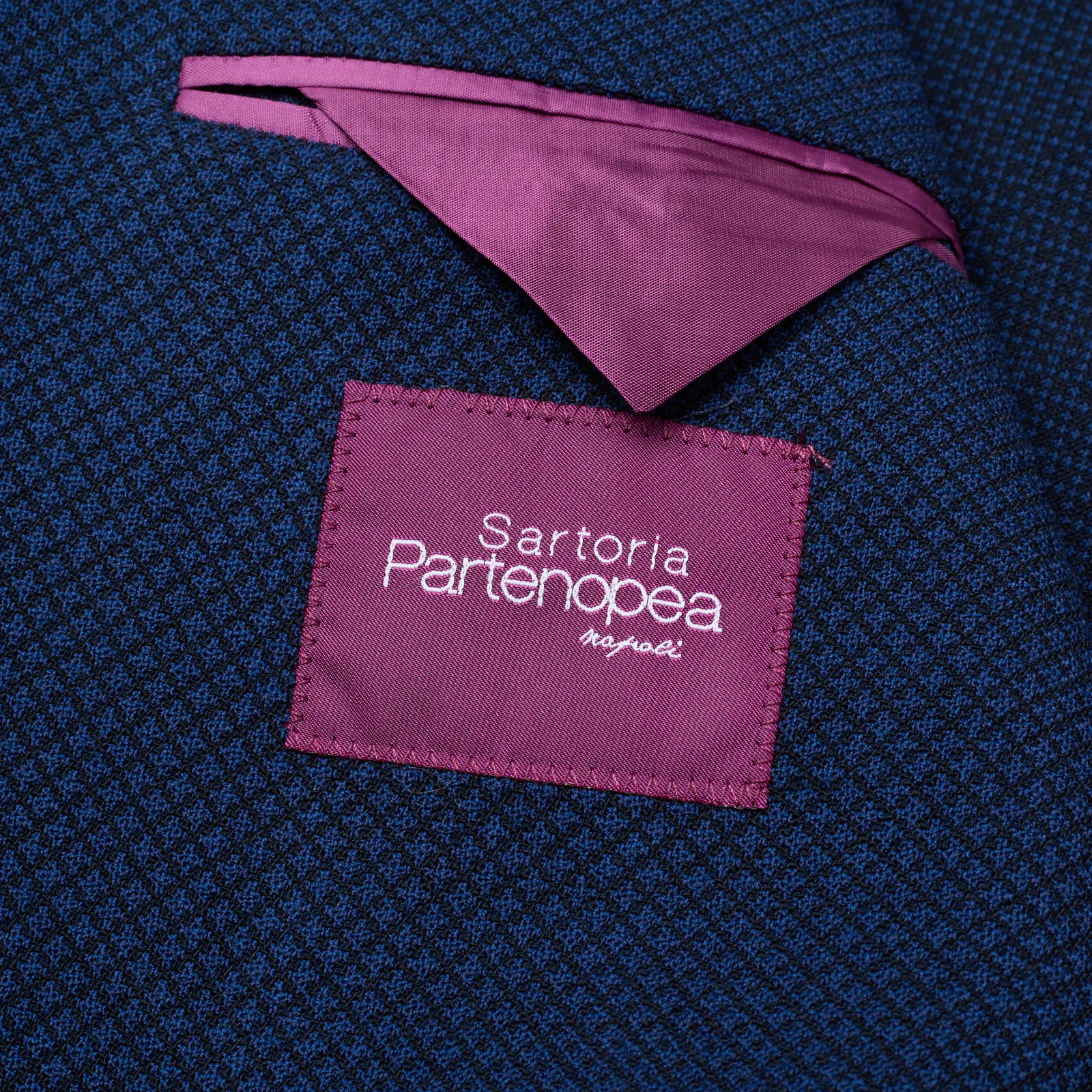 SARTORIA PARTENOPEA GUABELLO Blue Cotton Jacket EU 50 NEW US 40 Current Model