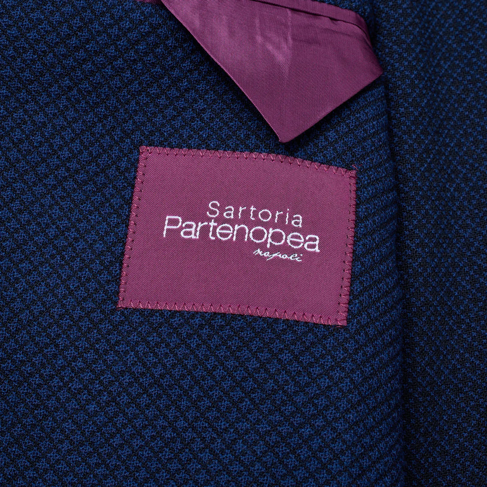SARTORIA PARTENOPEA GUABELLO Blue Wool DB Jacket NEW Current Model