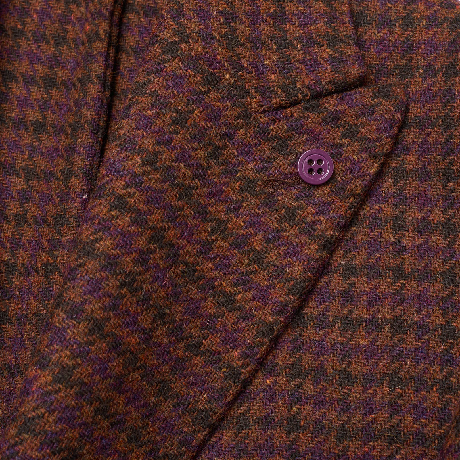 SARTORIA PARTENOPEA Multicolor Shepherd's Check Wool-Poly Jacket EU 50 NEW US 40 Current Model