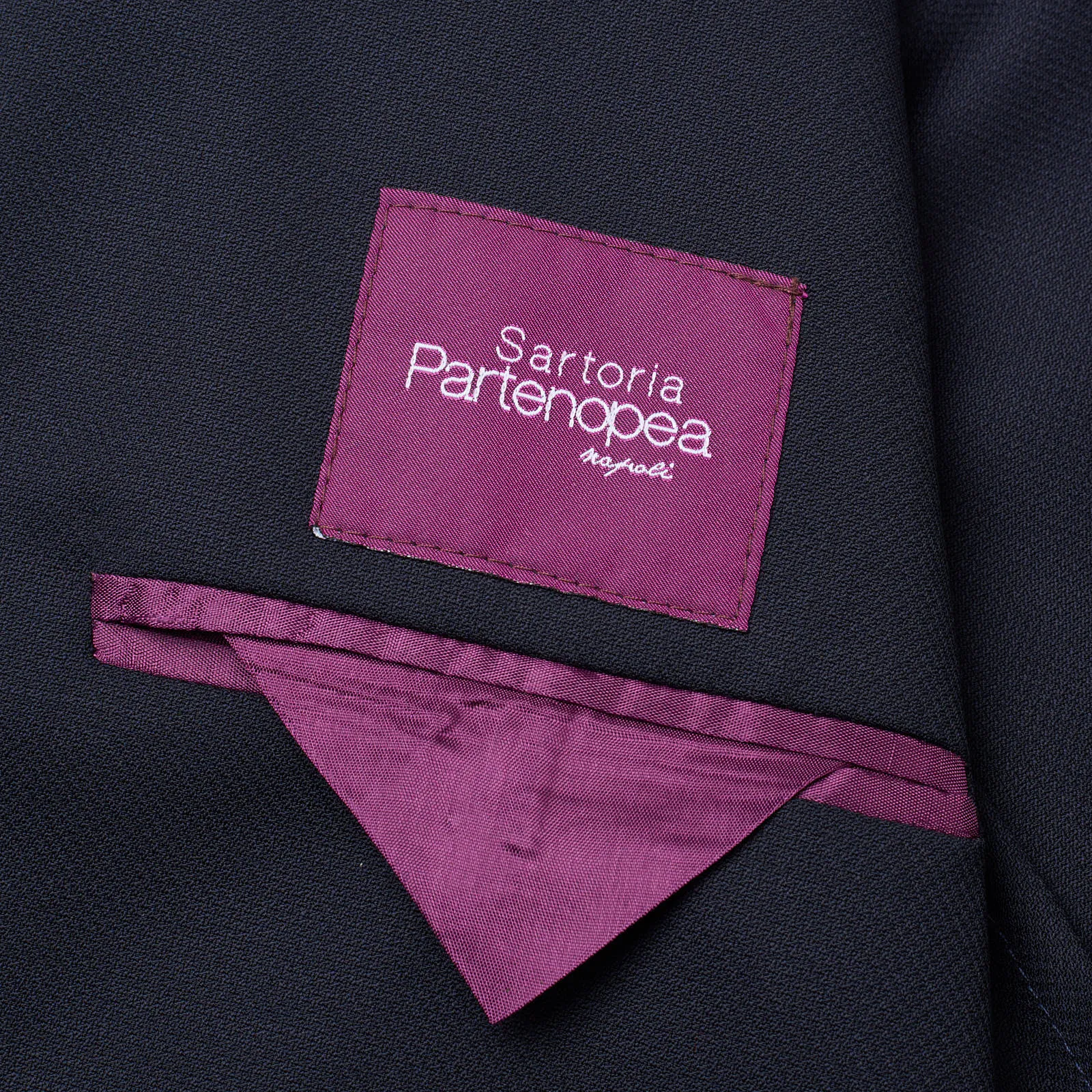 SARTORIA PARTENOPEA Navy Blue Wool Jacket EU 46 NEW US 36 Current Model