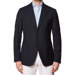 SARTORIA PARTENOPEA Navy Blue Wool Jacket EU 56 NEW US 46 Current Model