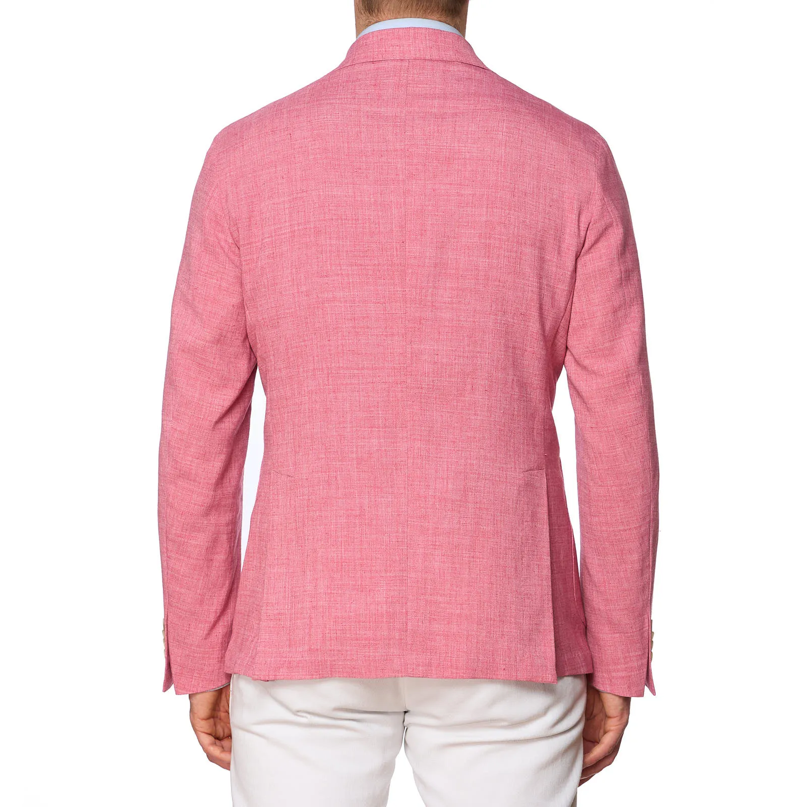 SARTORIA PARTENOPEA Pink Linen Unlined Jacket NEW Current Model