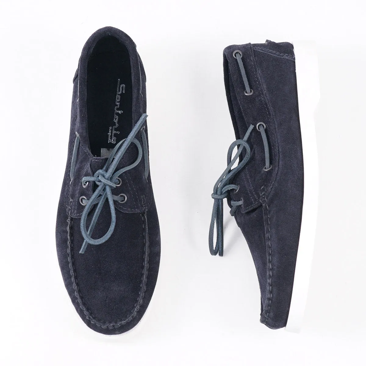 Sartorio Calf Suede Boat Shoes