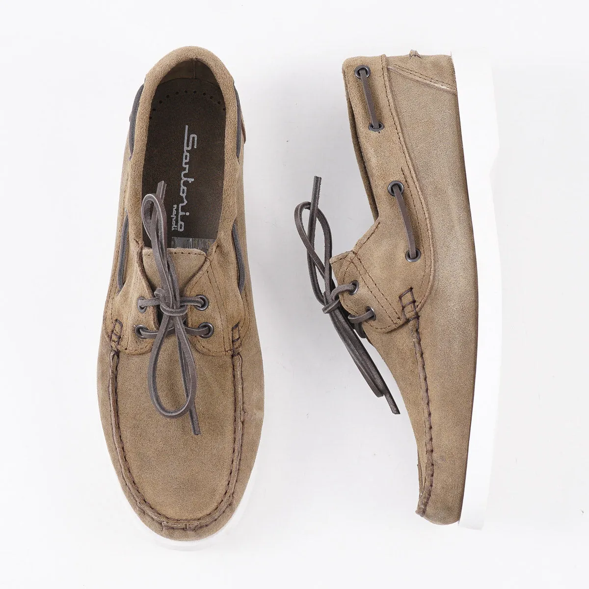 Sartorio Calf Suede Boat Shoes