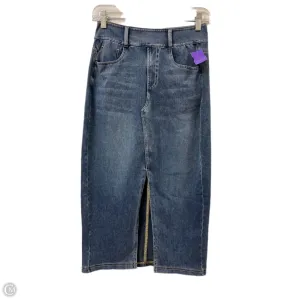 Skirt Maxi By Clothes Mentor In Blue Denim. Size: 0