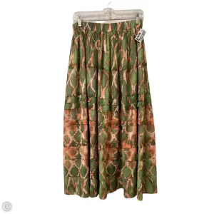 Skirt Maxi By Clothes Mentor In Green & Orange. Size: S